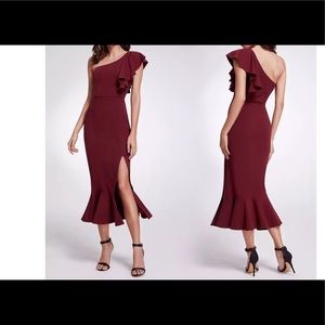 NWT BURGUNDY EVER PRETTY-DRESS-SIZE 12